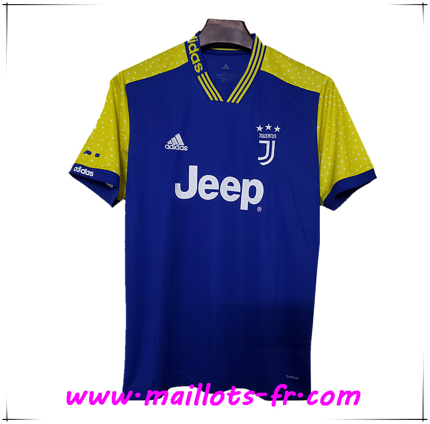  Maillot de Foot Juventus Concept Bleu/jaune 2019/2020