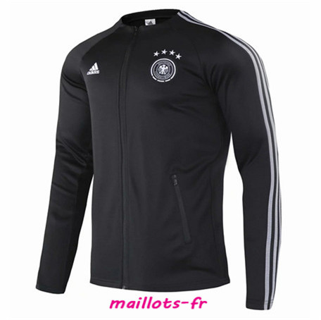 Thailande Veste Foot Allemagne Noir/Blanc Homme 2020/2021