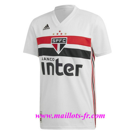  nouveau Maillot de Foot Sao Paulo Domicile Blanc 2019/20