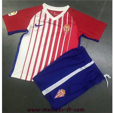 nouveaux Maillot de foot Sporting Gijon Enfant Domicile 2019/2020