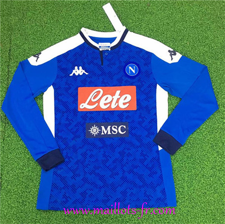 Serie A Nouveau Maillot de foot SSC Napoli Domicile Manche Longue 2019/2020