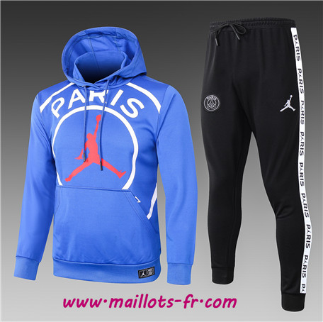 Thailande Ensemble Sweat A Capuche - Survetement Bleu/Blanc/Rouge 2020/2021