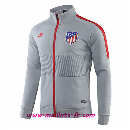 nouveaux Veste Foot Atletico Madrid Gris 2019 2020