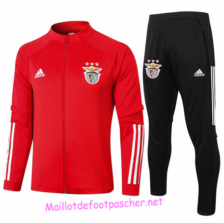 Maillotdefootpascher - Survetement de Foot - Veste Benfica Homme Rouge 2020 2021