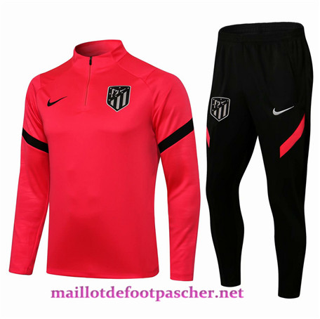 Maillotdefootpascher : Nouveaux Survetement de Foot Atletico Madrid Homme Rose/Rouge 2021 2022