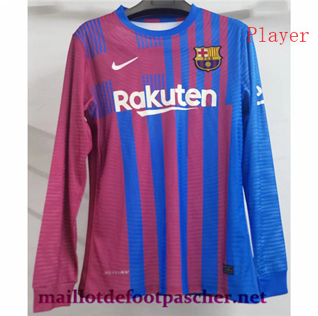 Maillotdefootpascher: Nouveau Maillot Barcelone player version Domicile Manche Longue 2021/2022