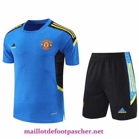 Maillotdefootpascher: Nouveau Maillot Manchester United Entrenamiento Bleu 2021/2022