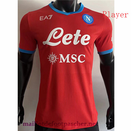 Maillotdefootpascher: Nouveau Maillot Naples Player Version Third Rouge 2021/2022