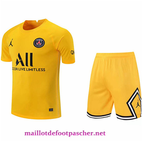 Maillotdefootpascher: Nouveau Maillot PSG training + short Jaune 2021/2022