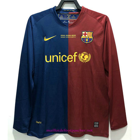 Officiel Nouveau Maillotdefootpascher - Maillot De Classic Barcelone Domicile Manche Longue 2008-09