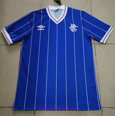 Nouveaux Maillotdefootpascher - Maillot De Classic Rangers Domicile 1982-83