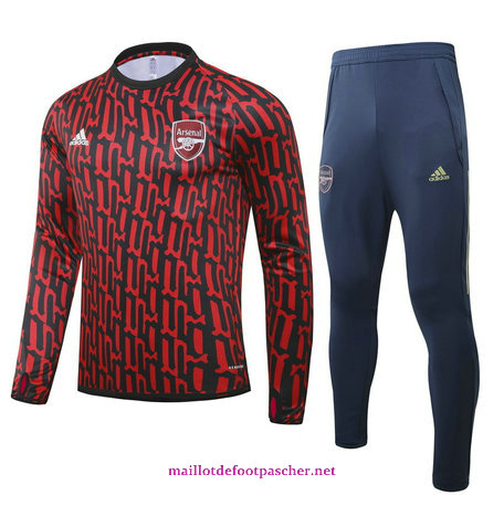 Nouveaux Maillotdefootpascher - Survetement de Foot Arsenal Homme Rouge foncé 2021 2022