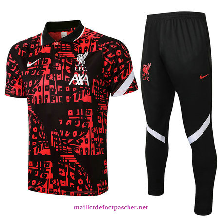 Nouveaux Maillotdefootpascher - Maillot De Ensemble POLO Liverpool + Pantalon Rouge 2021 2022