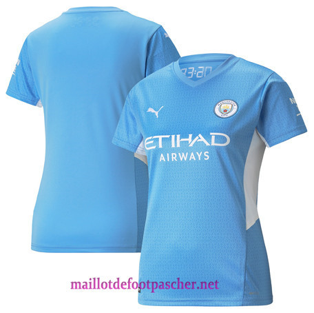 Maillotdefootpascher - Maillot de foot Manchester City Femme Domicile 2021 2022