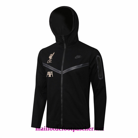 Maillotdefootpascher - Nouveaux Sweatshirt à capuche Liverpool Noir 2021/2022