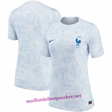 Maillotdefootpascher: Maillot France Femme Exterieur 2022/2023 Pas Cher