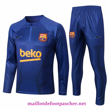 Maillotdefootpascher: Maillot Survetement Barcelone Homme Bleu 2022/2023 P10018