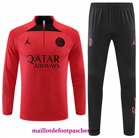 Maillotdefootpascher: Maillot Survetement Paris PSG Homme Rouge 2022/2023 P10069