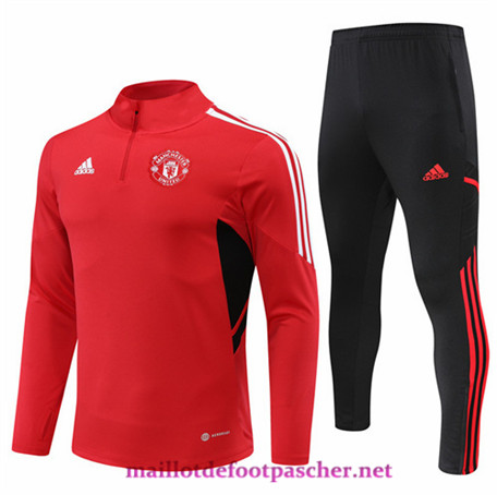 Maillotdefootpascher: Maillot Survetement Manchester United Homme Rouge 2022/2023 P10141