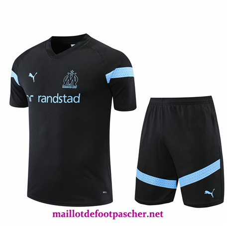 Maillotdefootpascher: Maillot Training de Foot Marseille + Short Noir 2022/2023 P10332