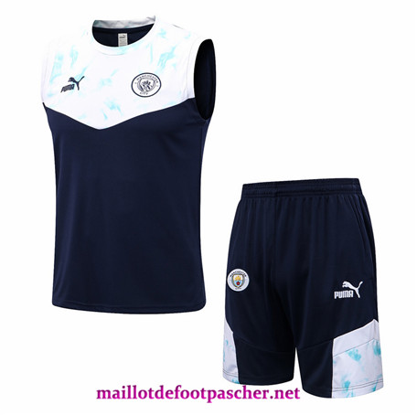 Maillotdefootpascher: Maillot Training de Foot Manchester City Debardeur + Short 2022/2023 P10359