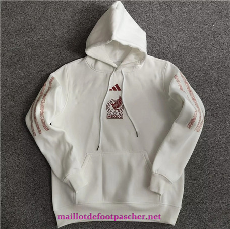 Maillotdefootpascher: Maillot Sweatshirt à capuche Mexique Blanc 2022/2023 P10400