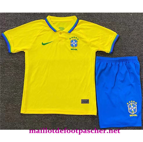 Maillotdefootpascher: Maillot foot Brésil Enfant Domicile 2022/2023