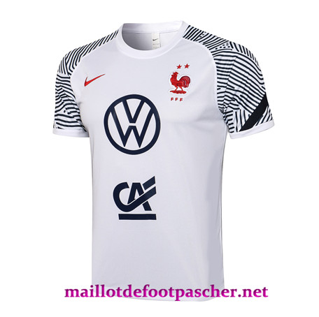 Maillotdefootpascher: Maillot foot Training T-Shirts France Blanc Coupe du Monde 2022/2023