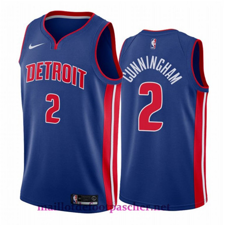 Maillot de foot Cade Cunningham, Detroit Pistons 2020/21 - Icon pas cher