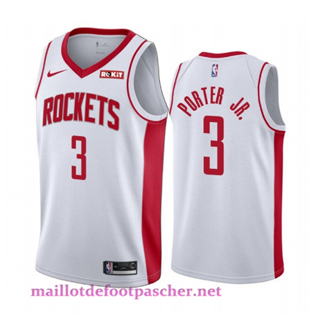 Maillot de foot Kevin Porter Jr., Houston Rockets 2020/21 - Association pas cher