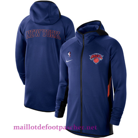 Maillot de foot Survetement Sweatshirt à capuche New York Knicks - Bleu pas cher