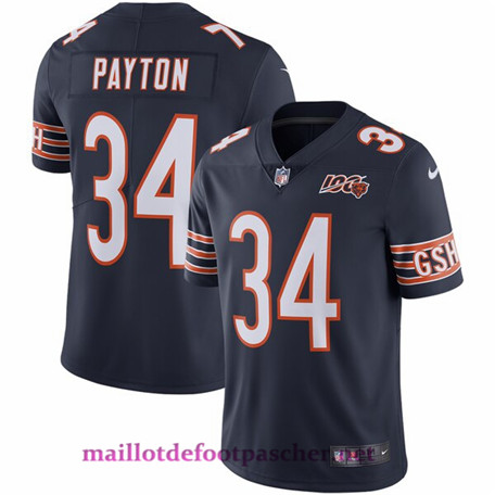 Maillot de foot Walter Payton, Chicago Bears - Navy pas cher