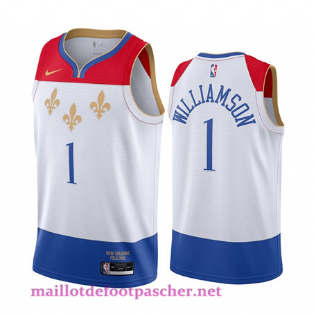 Maillot de foot Zion Williamson, New Orleans Pelicans 2020/21 - City Edition pas cher