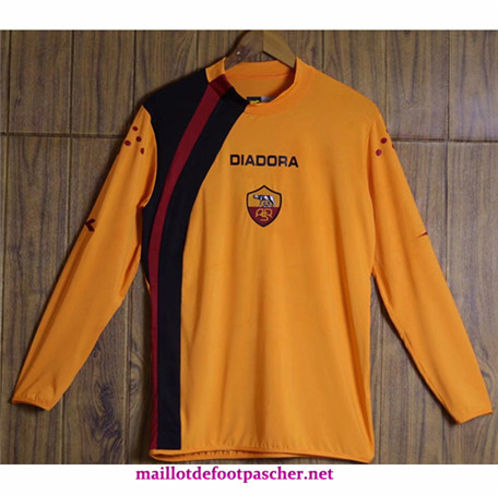Maillotdefootpascher: Maillot pas227173 Retro2005-06#AS Rome Domicile Manche Longue