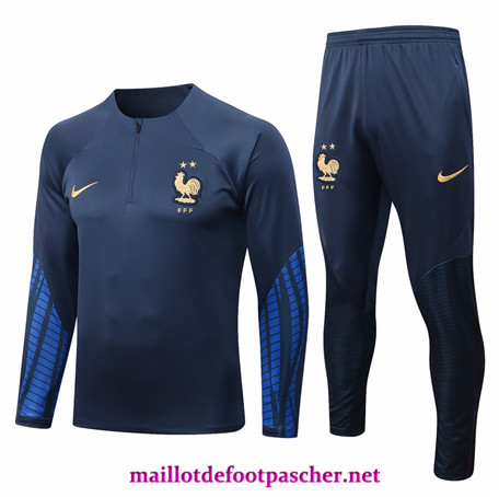 Maillotdefootpascher: C165 Survetement France Homme Bleu Marine 2022/2023