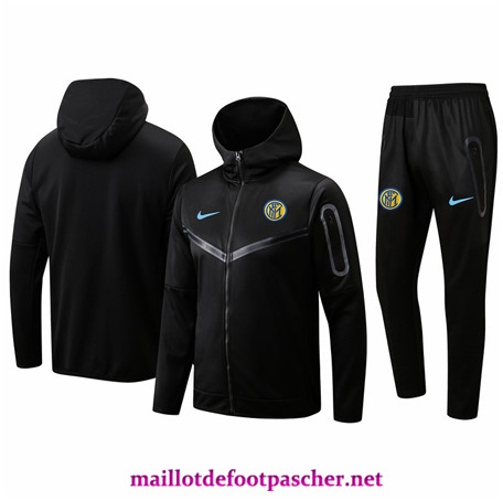 Maillotdefootpascher: C274 Veste Survetement Inter Milan Homme à capuche Noir 2022/2023