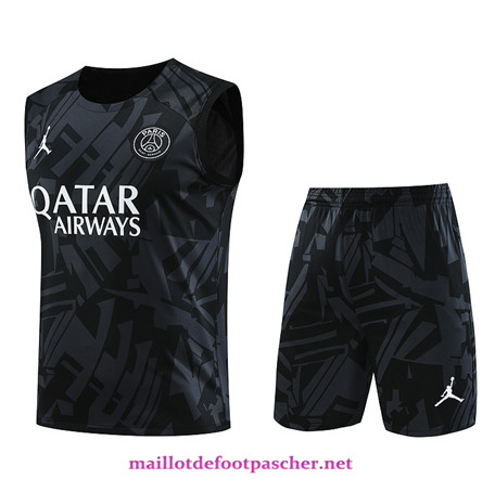 Fournir PSG Debardeur + Shorts Noir 2023/2024