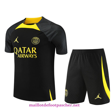 Floquer PSG Enfant + Shorts Noir 2023/2024