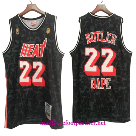 Mode‎ Maillot foot Jimmy Butler, Miami Heat x Bape 'Black' - 2023