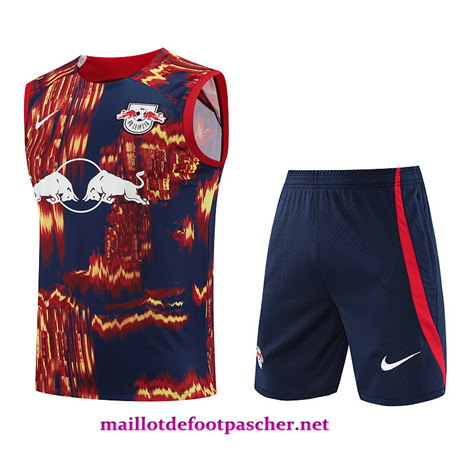 Vente Maillot Training de Foot RB Leipzig Debardeur + Shorts Rouge 2023/2024