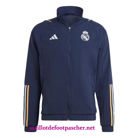 Fournit Veste Foot Coupe vent Real Madrid Bleu Foncé 2023/2024