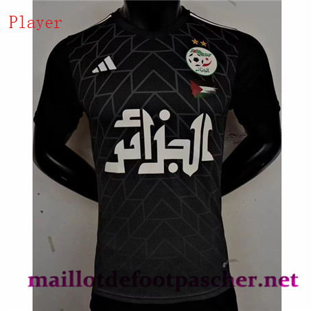 Maillotdefootpascher Boutique Maillot foot Algérie Player edition Noir 2023/2024