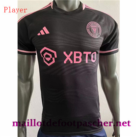 Maillotdefootpascher Destockage Maillot foot Inter Miami Player edition Exterieur Noir 2023/2024