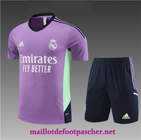 Maillotdefootpascher Site Maillot Training de Foot Real Madrid Enfant + Short Violet 2022/2023