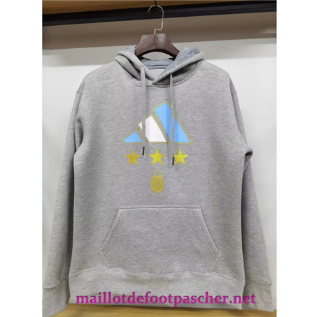 Maillotdefootpascher Prix Maillot foot Sweatshirt à capuche Argentine gris 2023/2024