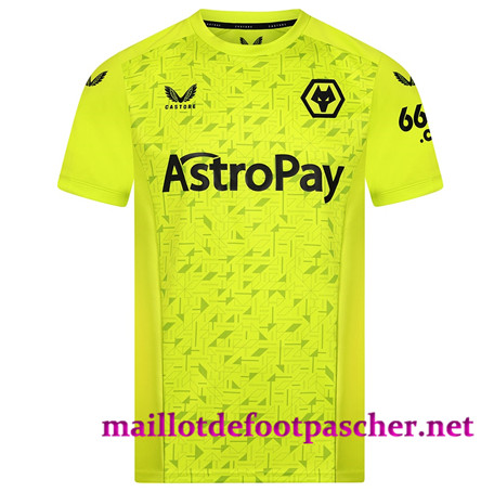 Maillotdefootpascher:Numero Maillot foot Wolverhampton Gardien de but Exterieur Vert 2023 2024