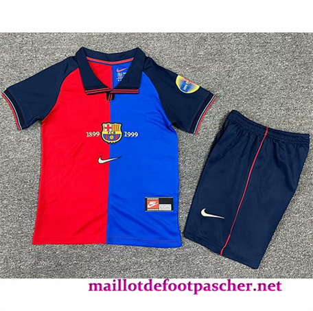 Magasins Maillot foot Classic Barcelone Enfant Domicile 1999-00