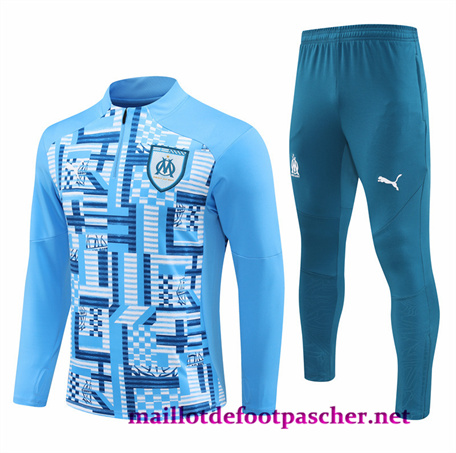 Ou Acheter Survetement Marseille Homme bleu clair 2024/2025