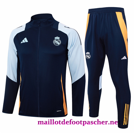 Achat Veste Survetement Real Madrid Homme Bleu marine 2024/2025