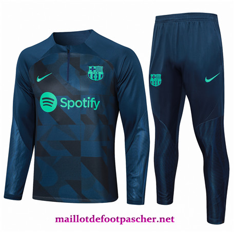 Floquer Survetement Enfant kit Barcelone bleu royal 2024/2025